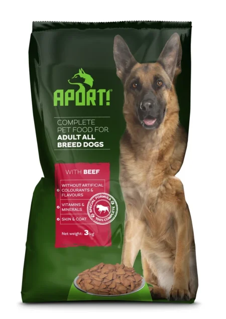 Aport sausas šunų maistas su jautiena, 3 kg