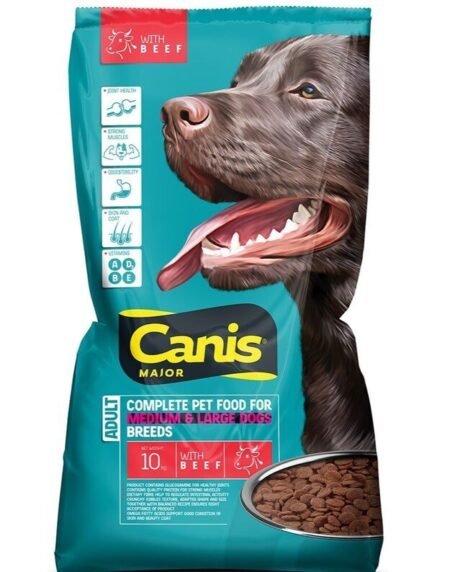 Canis Major sausas šunų maistas su jautiena, 10kg