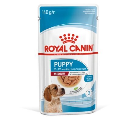 Royal Canin Medium Puppy Gravy konservai šunims, 10x140 g