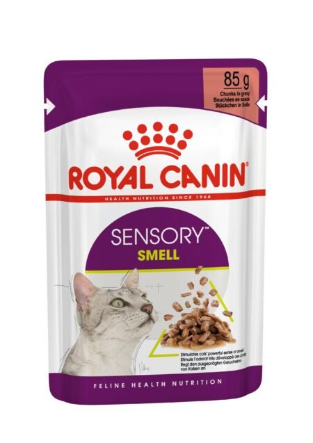 Royal Canin Sensory Smell Gravy konservai katėms, 12×85 g