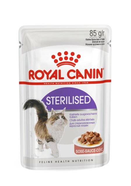 Royal Canin Sterilized Gravy konservai katėms, 12×85 g